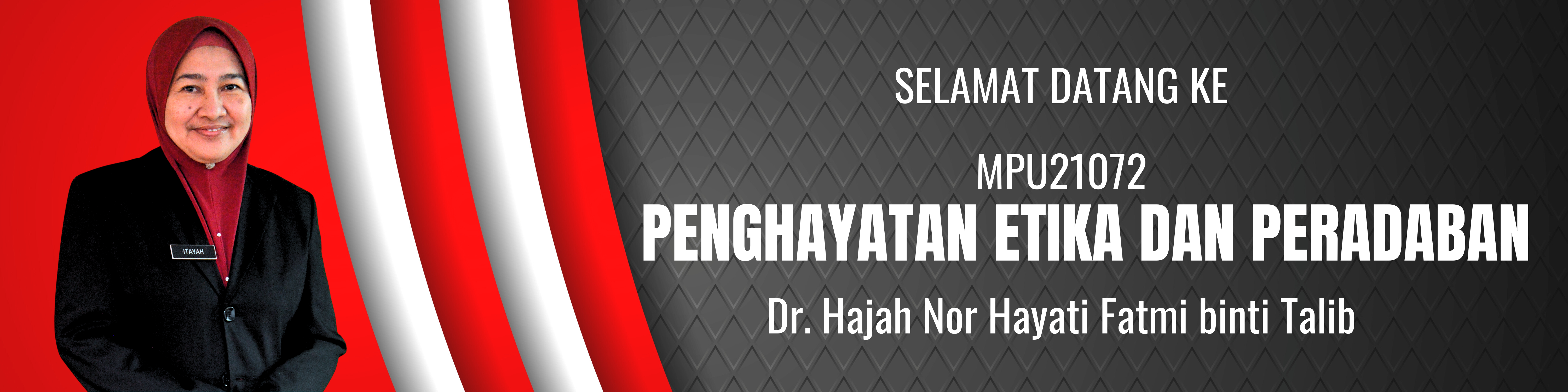 MPU21072 PENGHAYATAN ETIKA DAN PERADABAN